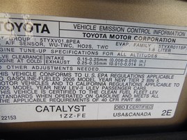 2005 Toyota Corolla LE Gold 1.8L AT #Z24753